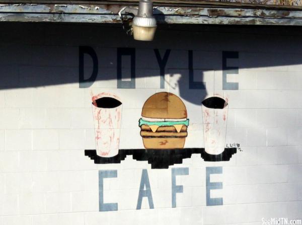 Doyle Cafe painted sign