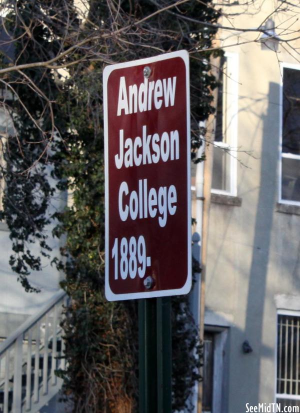 Andrew Jackson College sign