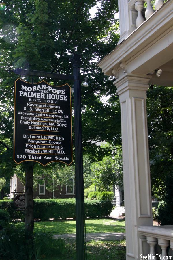 Moran-Pope Palmer House sign