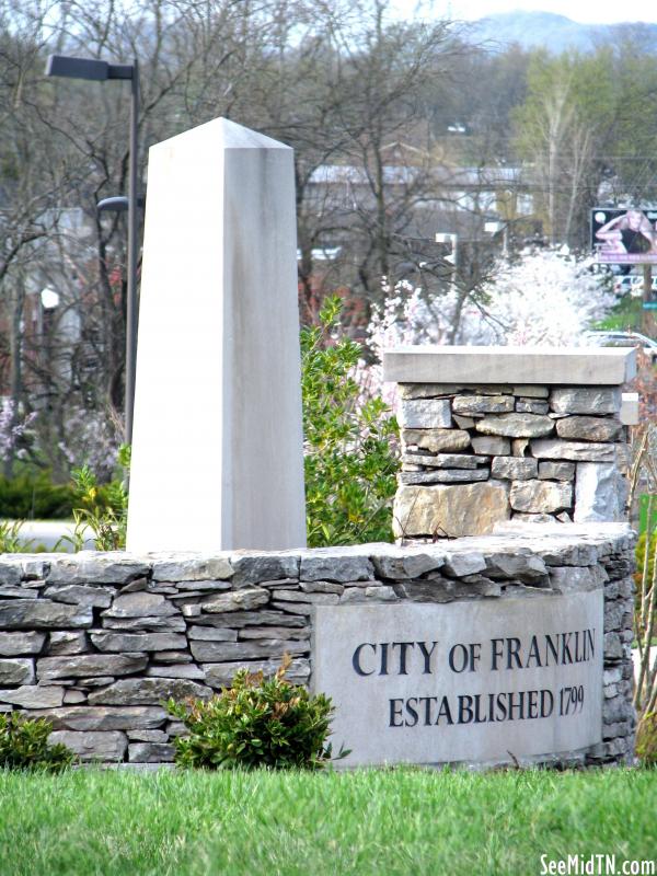 City of Franklin sign