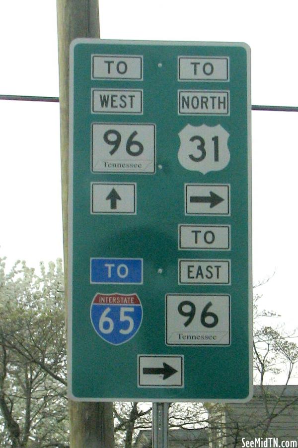 Highway Sign in Franklin