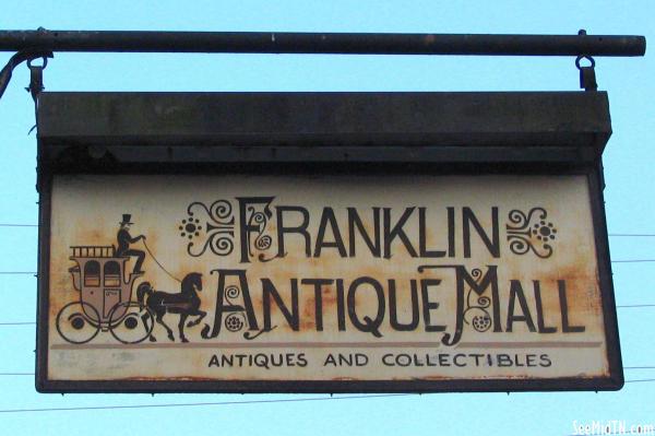 Franklin Antique Mall sign
