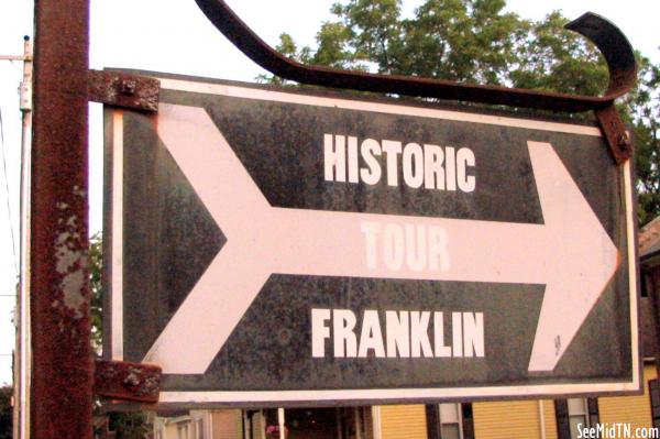 Historic Franklin Tour sign