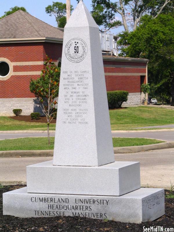 Cumberland University TN Maneuvers marker