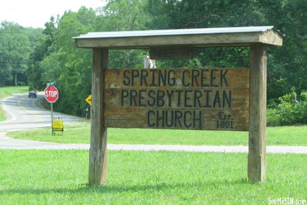 Spring Creek Presbyterian Church Sign