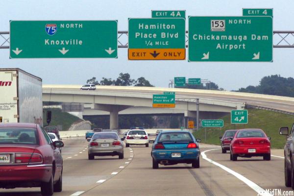 Interstate 75 exit for highway 153