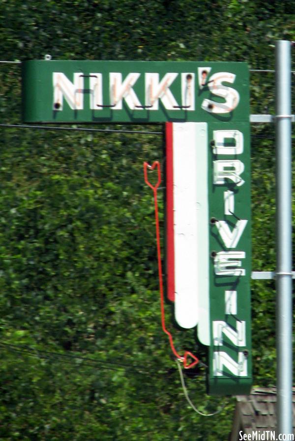 Nikki's Drive In neon sign