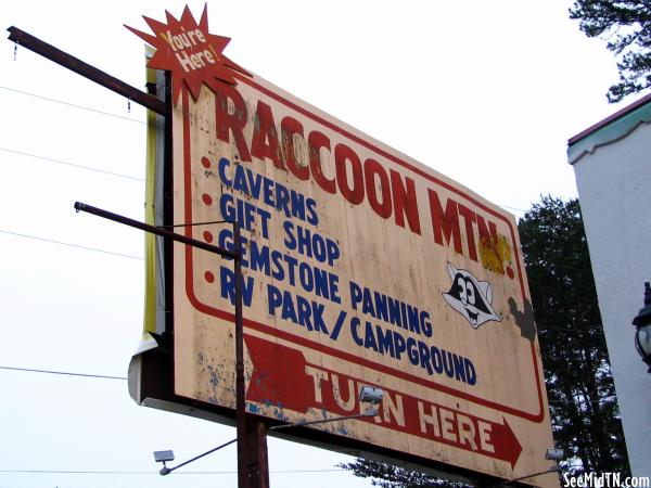 Raccoon Mountain Turn Here Billboard