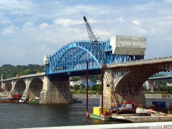 Market Street Bridge under repair 2007