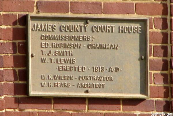James County Court House Plaque