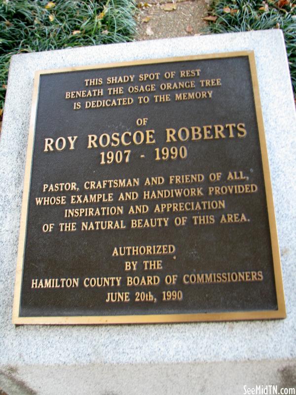 Roy Roscoe Roberts Plaque