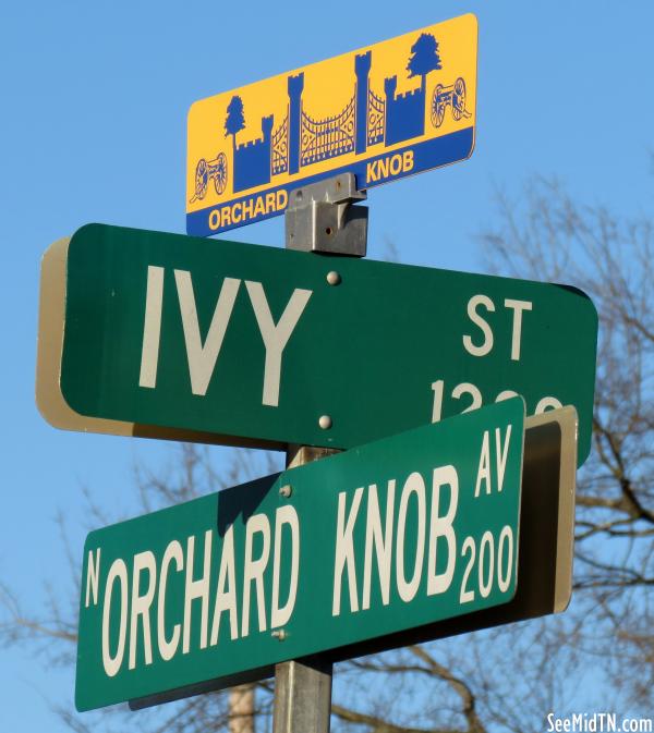 Orchard Knob Street Sign