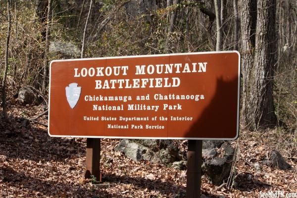 Lookout Mountain Battlefield sign