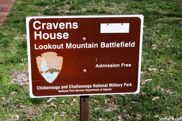 Cravens House National Park Sign