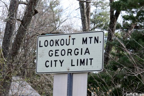 Lookout Mtn. Georgia City Limit