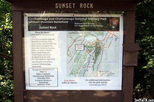 Sunset Rock Information Board