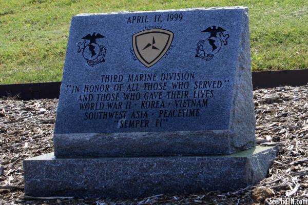 Chattanooga National Cemetery: Third Marine Division