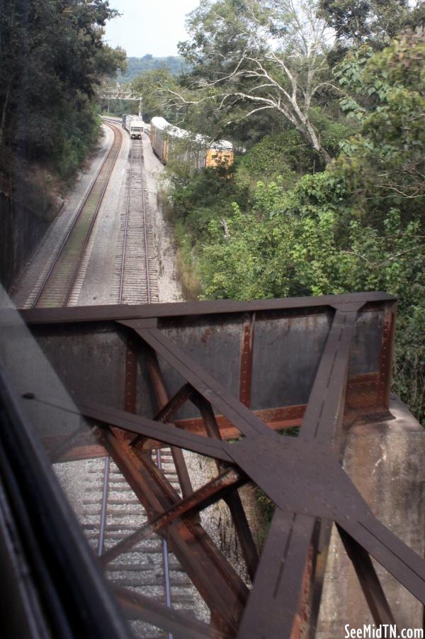 TVRM Excursion Train crosses other tracks