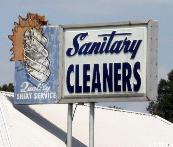 Sanitary Cleaners neon sign