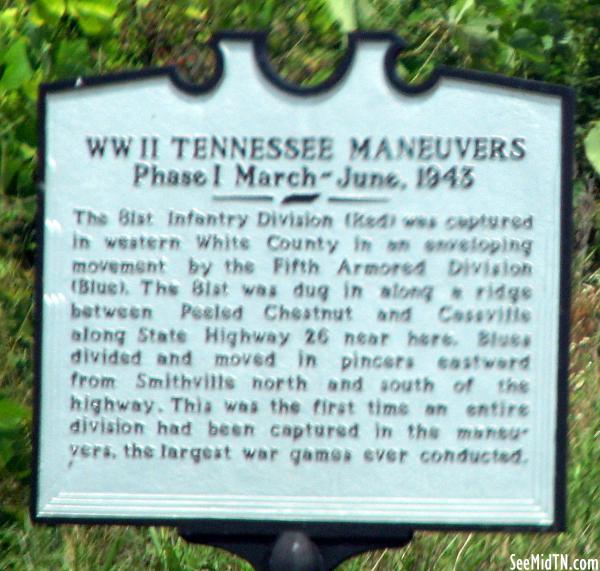 White: WWII Tennessee Maneuvers