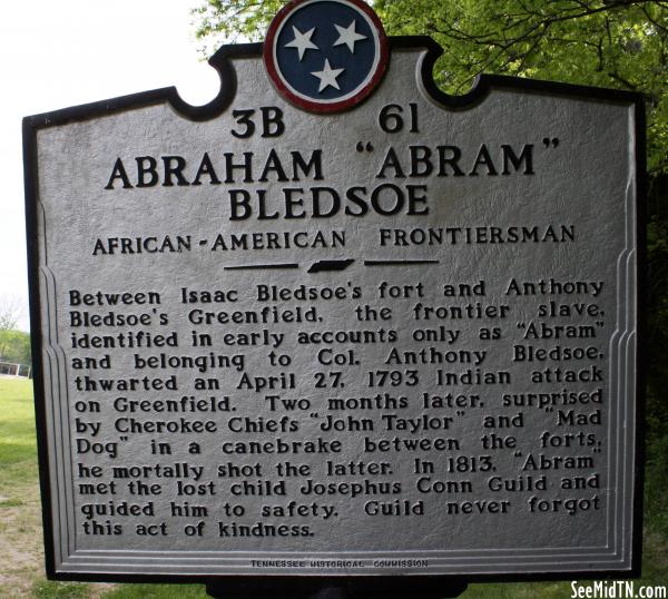 Sumner: Abraham "Abram" Bledsoe
