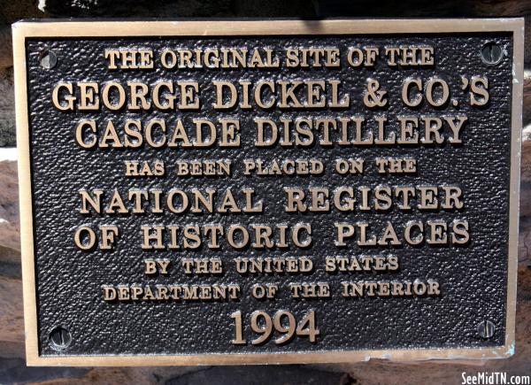 Bedford: George Dickel Distillery on the Nat'l Register