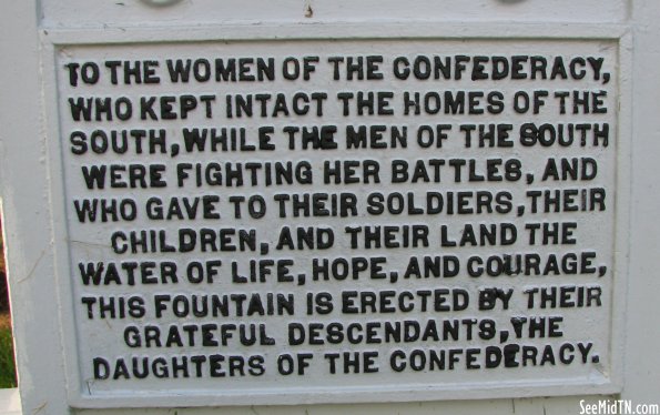 Lincoln: Confederate Women Statue Base Lincoln: Confederate Women Statue Base