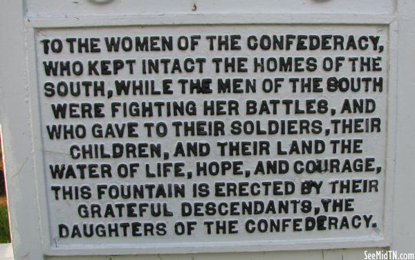 Lincoln: Confederate Women Statue Base