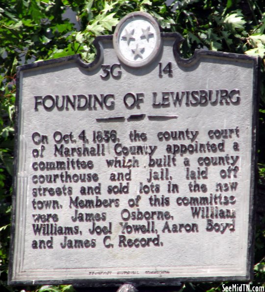 Marshall: Founding of Lewisburg