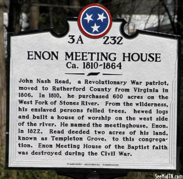 Enon Meeting House ca. 1810-1864