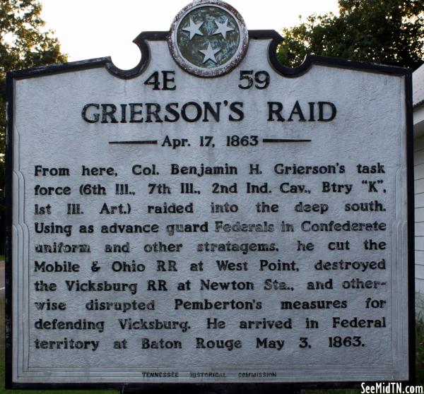 Fayette: Grierson's Raid - Apr. 17, 1863