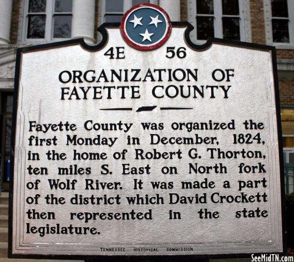 Fayette: Organization of Fayette County