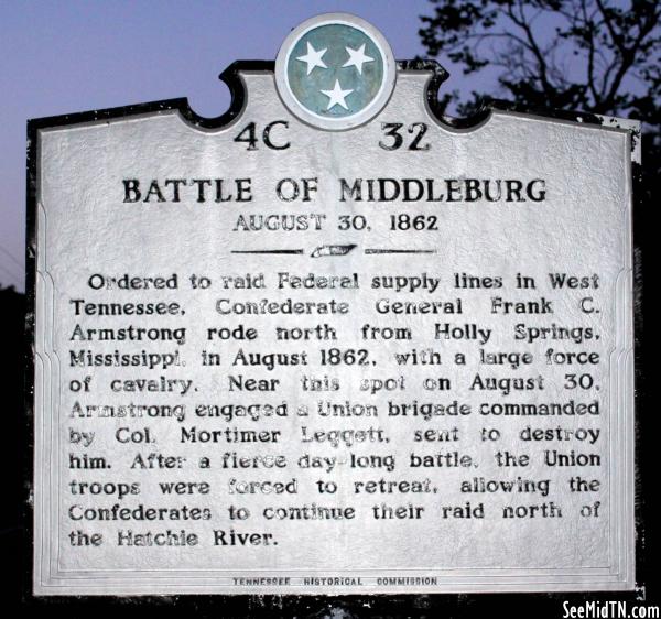 Hardeman: Battle of Middleburg August 30, 1862