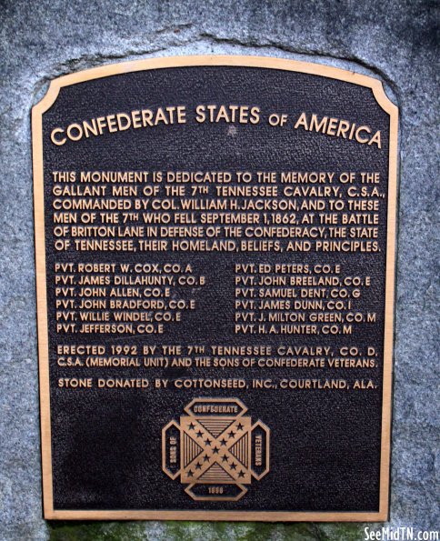 Madison: Britton Lane Confederate Memorial