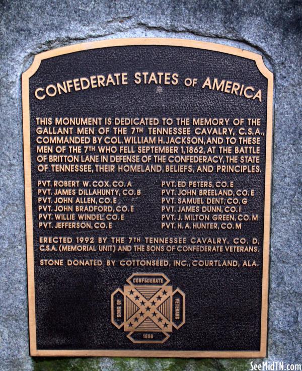 Madison: Britton Lane Confederate Memorial