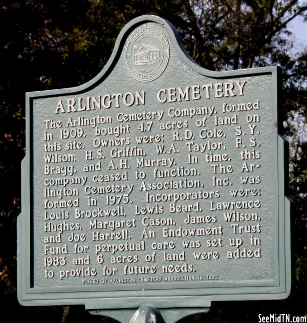 Shelby: Arlington Cemetery