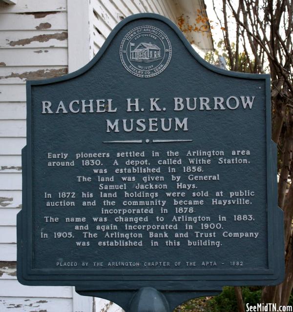 Shelby: Rachel H.K. Burrow Museum