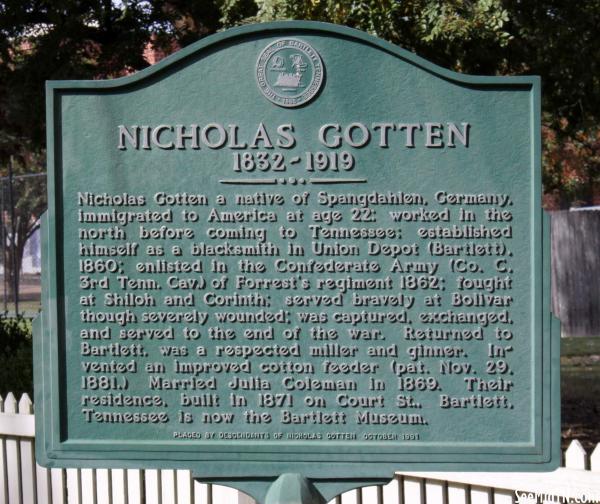 Shelby: Nicholas Gotten 1832-1919