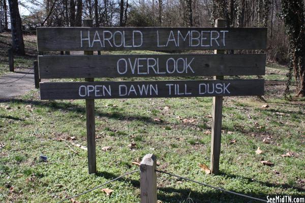 Harold Lambert Overlook sign