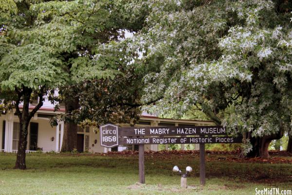 Mabry-Hazen Museum sign along Dandridge Ave