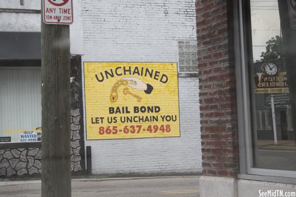 Unchained Bail Bond mural