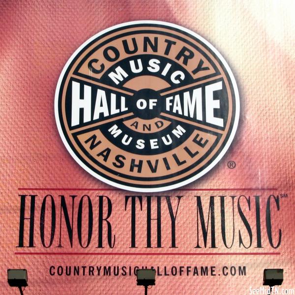 Country Music Hall of Fame billboard