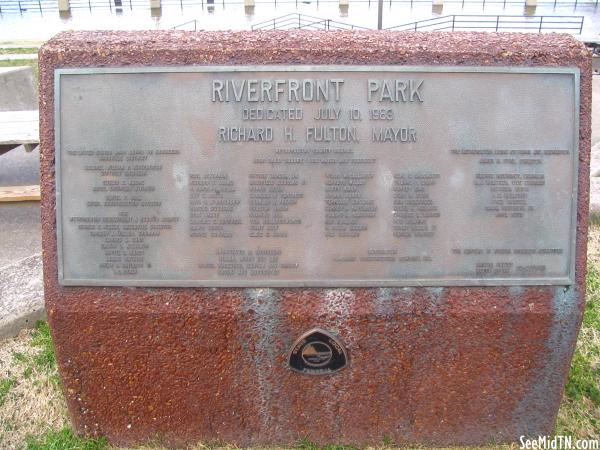 Riverfront Park plaque