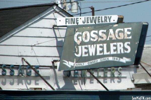 Gossage Jewelers sign