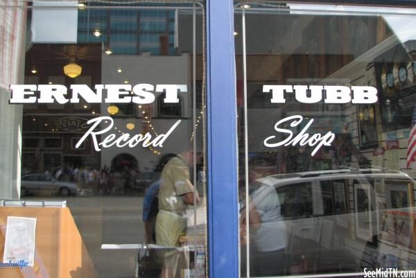 Ernest Tubb Record Shop front window
