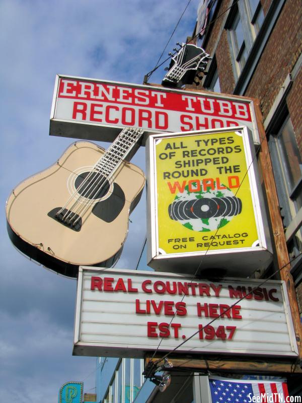 Ernest Tubb Record Shop sign - Version 3