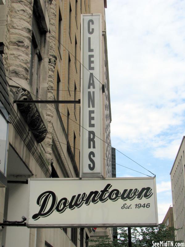 Cleaners Downtown sign