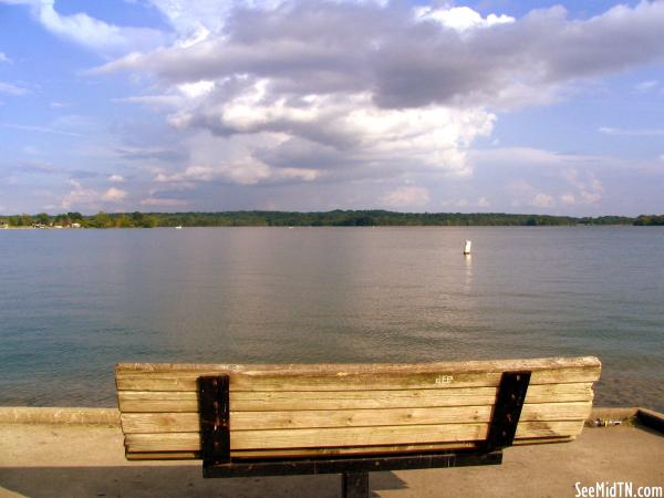 Park bench at Percy Priest Lake