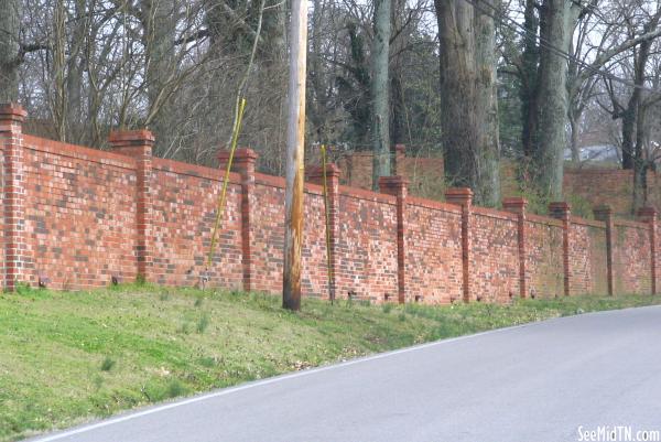 Curtiswood Ln. Brick Wall