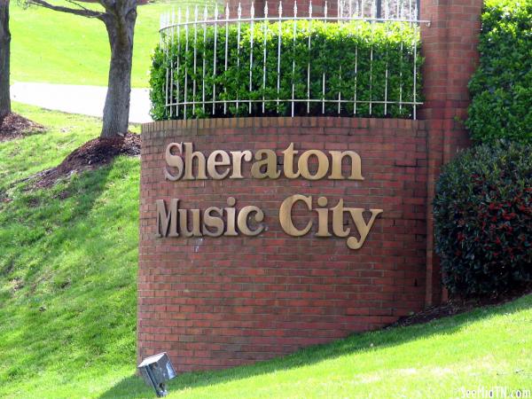 Sheraton Music City entrance sign